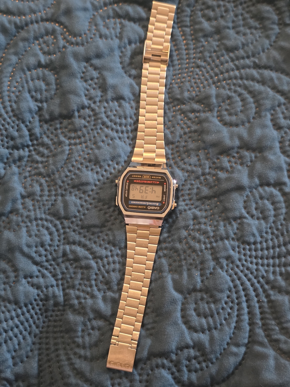 Casio Illuminator Stainless Steel Unisex Digital Watch - Silver - Picture 4 of 7